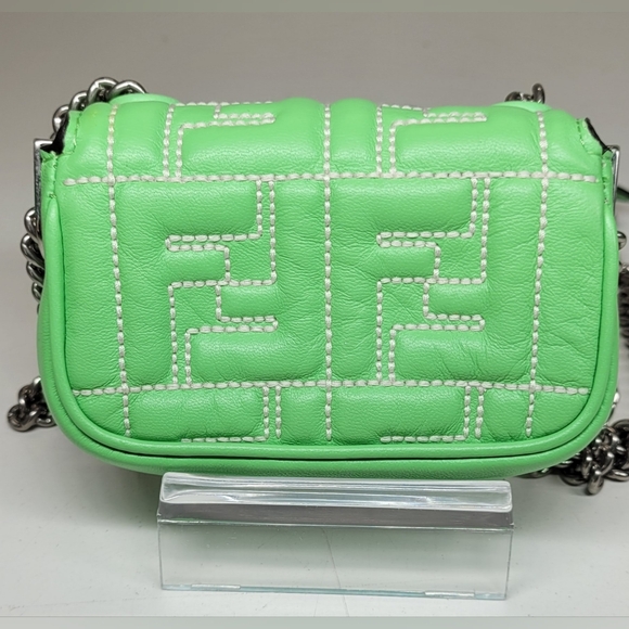 SOLD!Fendi Zucca Nano Baguette Crossbody Bag - Picture 6 of 14